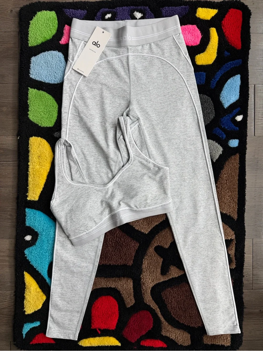 Alo Heart Throb Set Grey